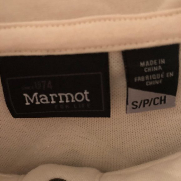 Marmot Cream Quilted Sweatshirt - Picture 2 of 2